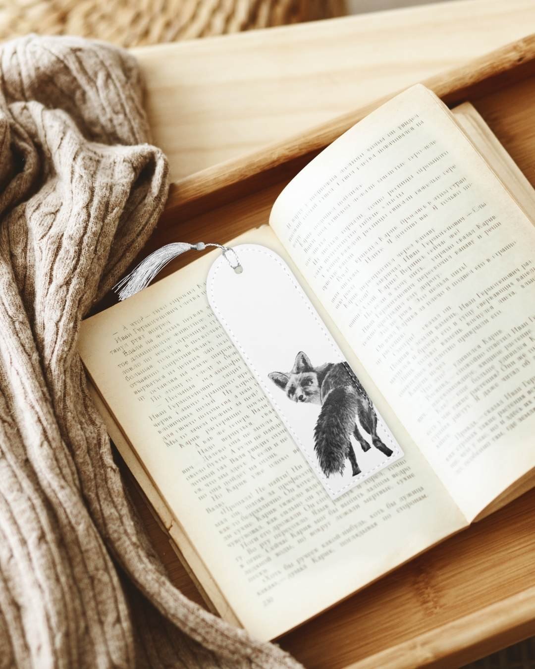 Buck Bookmark Fox - Vegan Leather Bookmark - Hello Sweetheart